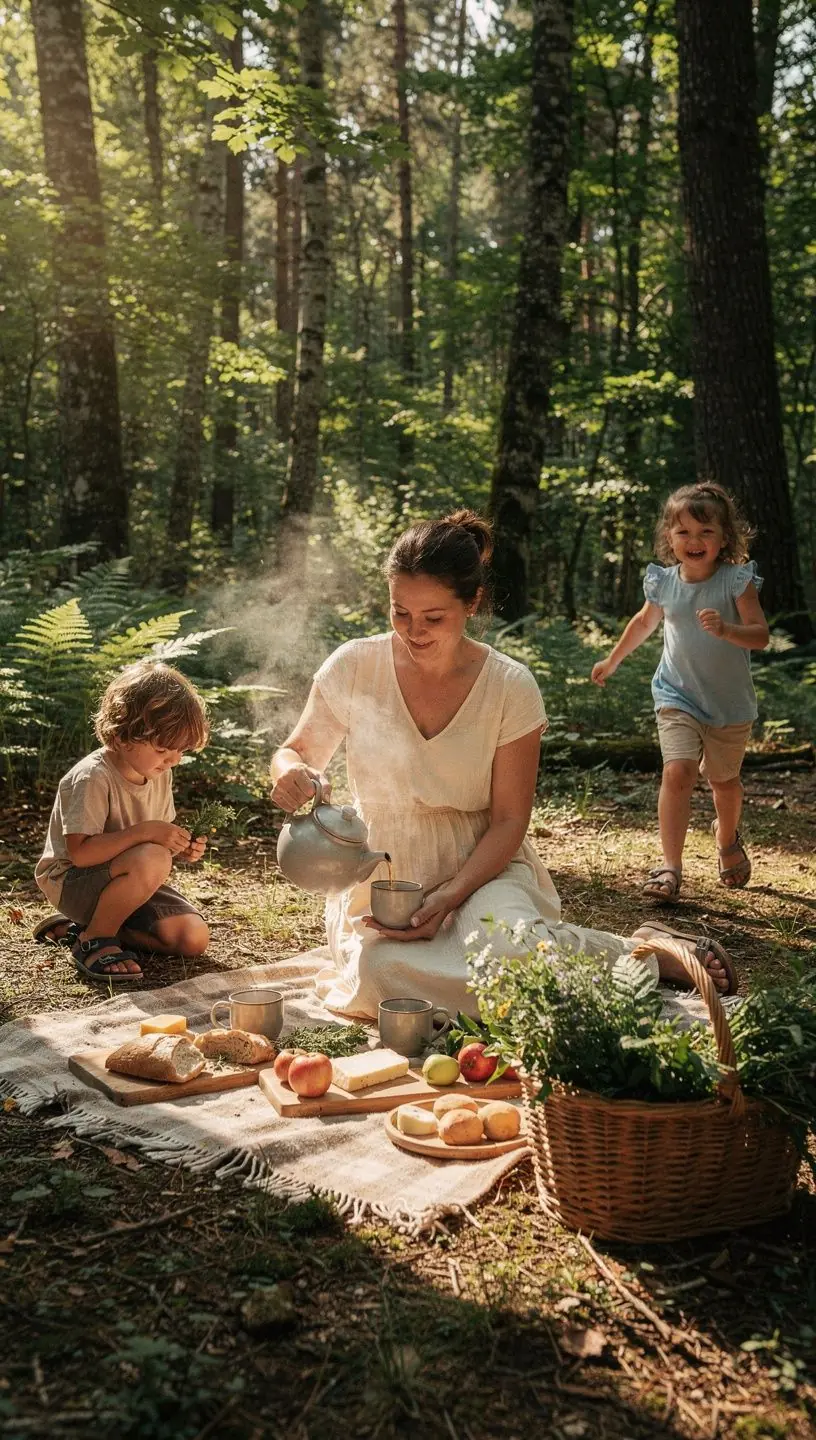 Zeleni čaj s mentom poslužen u elegantnoj keramičkoj posudi.